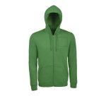 Vest met ritssluiting en lange mouwen 260 g/m² Sol's promotieartikel - geborduurde opdruk