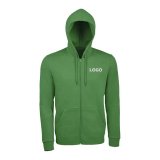 Gilet zippé manches longues publicitaire 260 g/m² Sol's - marquage broderie