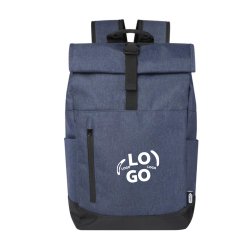 Sac à dos enroulable publicitaire pour ordinateur 15,6" - marquage 1 couleur