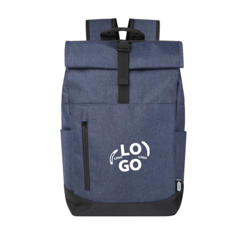 Sac à dos enroulable publicitaire pour ordinateur 15,6" - marquage 1 couleur