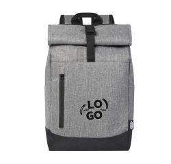 Roll-top promotional backpack for 15.6" computer - 1 color imprint