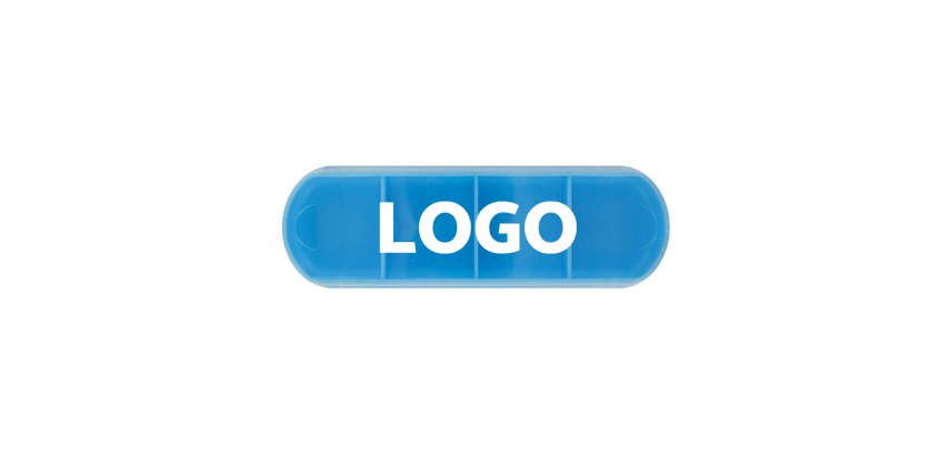 Daily advertising pillbox - 1-color marking