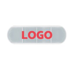 Pillendoos dagelijks gebruik promotieartikel - eenkleurige markering