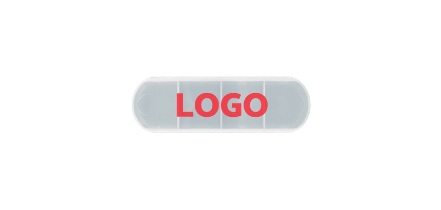 Daily advertising pillbox - 1-color marking