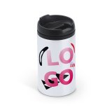 Mug isotherme publicitaire en acier inoxydable 30 cl - marquage multicolore
