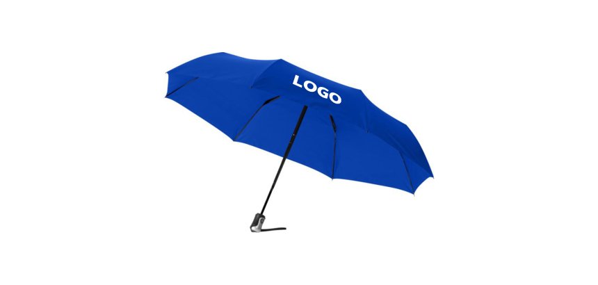 Paraplu opvouwbaar promotieartikel Ø 98 cm - eenkleurige bedrukking