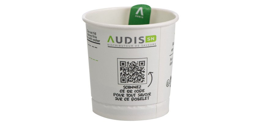 Gobelet carton operculé prédosé Thé à la Menthe 18 cl
