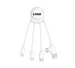 Câble de charge universel publicitaire 3 en 1 Xoopar - marquage 1 couleur