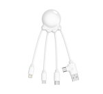 Câble de charge universel publicitaire 3 en 1 Xoopar - marquage 1 couleur