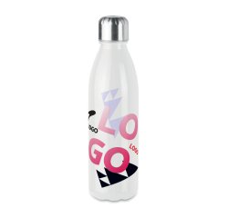 Bouteille publicitaire en verre - contenance 0,65 L - marquage multicolore