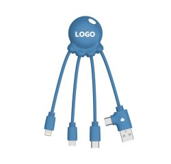 Universal 3-in-1 Xoopar advertising charging cable - 1-color imprint
