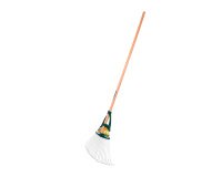 Garden broom Xfil Duopro Leborgne, 20 steel tines, wooden handle