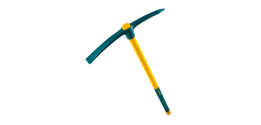 Pioche terrassier Leborgne, douille ronde 2 kg, manche Novagrip 90 cm