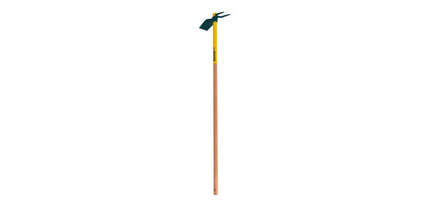 Serfouette forgée Duopro Leborgne, panne et fourche, manche bois