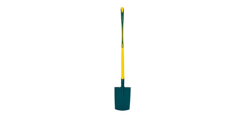 Leborgne spade with rim 28 cm, Novamax handle in fiberglass