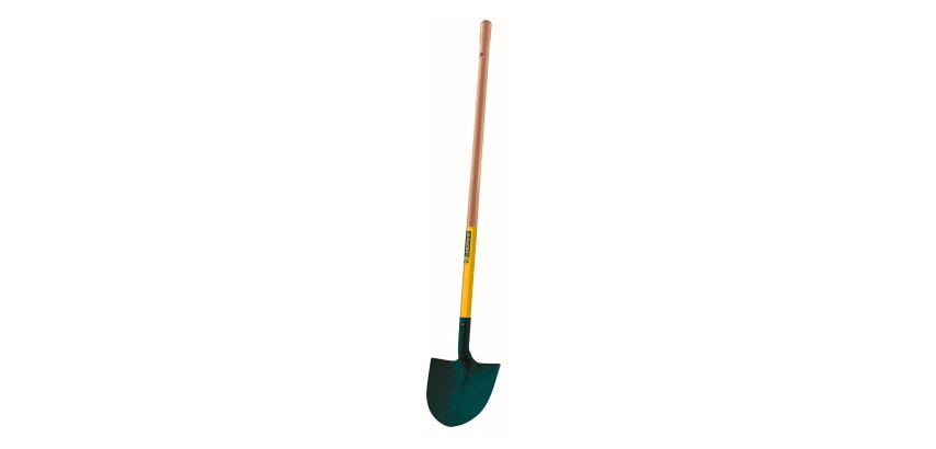 Pelle ronde Leborgne tôle 27 cm, manche bois 110 cm