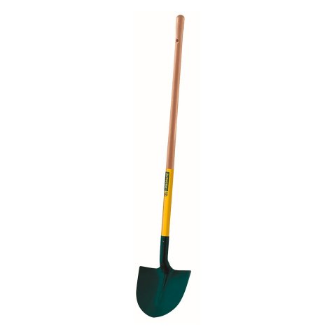 Pelle ronde Leborgne tôle 27 cm, manche bois 110 cm