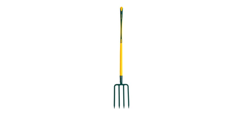 Gabel zum Umgraben Leborgne 4 Zinken, 30 cm, Stiel Novagrip, 100 cm.