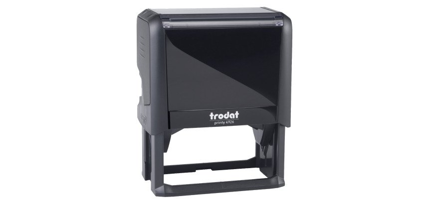 Tampon texte personnalisable Printy 4926 Trodat monochrome 8 lignes