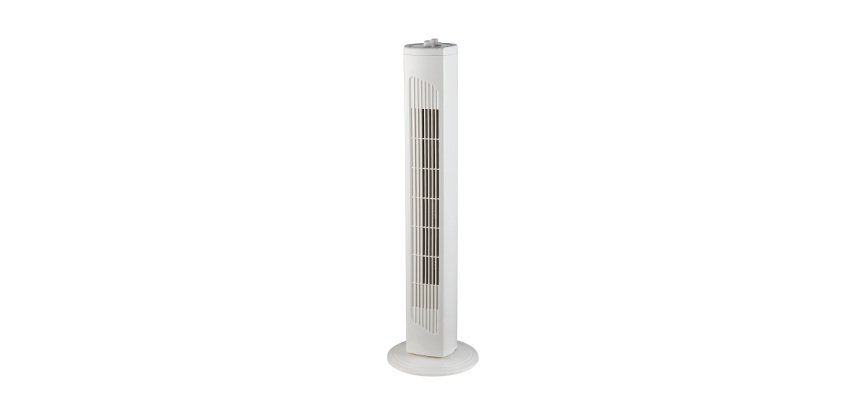Ventilateur colonne 50 W, blanc