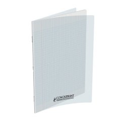 Stapled notebook Conquérant Classique 24 x 32 cm with large squares 96 pages.