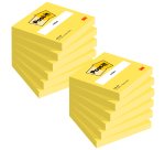 Post-it Neon-gelbe Haftnotizen 76 x 76 mm - Block mit 100 Blatt
