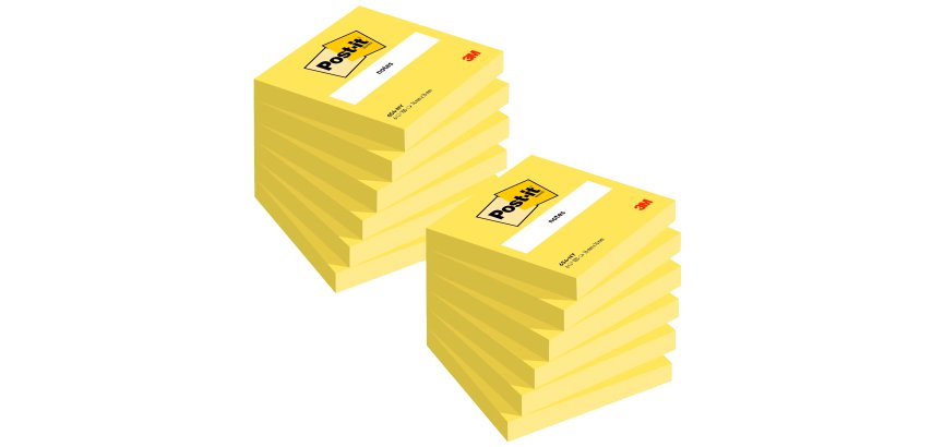 Neon Yellow Post-it Repositionable Notes 76 x 76 mm - Pad of 100 Sheets