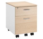Caisson mobile bois Practica 2 tiroirs