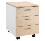 Caisson mobile bois Squadra 3 tiroirs