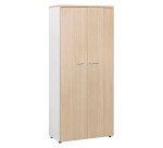 Armoire haute portes battantes H 200 x L 90 x P 45 cm Squadra