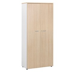 Armoire haute portes battantes H 200 x L 90 x P 45 cm Squadra