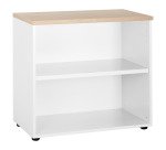 Bibliothèque basse hauteur bureau H 75,5 x L 80 Squadra