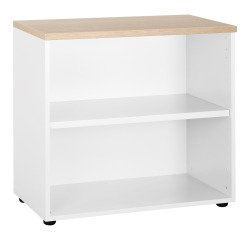 Bibliothèque basse  L 80 x P 45 x H 75,5 cm Squadra