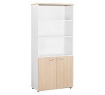 Bibliothèque haute avec portes basses Squadra