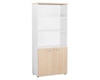 Hohes Bücherregal mit niedrigen Türen Squadra