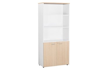 Bibliothèque haute avec portes basses Squadra