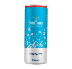 Acqua frizzante Sant'Anna - 24 lattine da 0,33 L