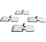 Set van 4 platte legplankdragers voor kasten