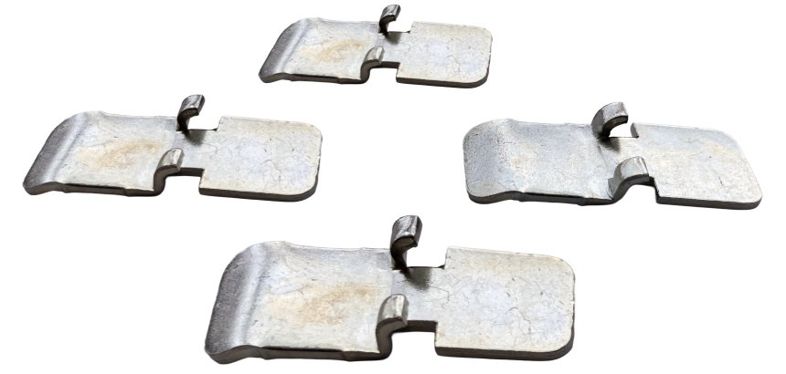 Set van 4 platte legplankdragers voor kasten