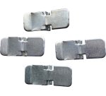 Set van 4 platte legplankdragers voor kasten