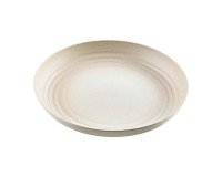 Plato reutilizable Huskly beige composite  Ø 22 cm - Paquete de 48 unidades
