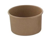 Tarrina de cartón kraft de 230 ml Ø 9 cm Alto 6,2 cm - Paquetede 500 unidades