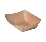 Bandejas kraft antigrasa 14 x 10 x 3 cm y 220 ml  - Paquete de 100 unidades