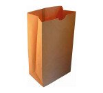 Bolsa para alimentos SOS kraft americana 18 x 11 x 35 cm marrón - Paquete de 500 unidades