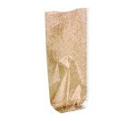 Bolsa transparente kraft con fondo marrón 12 x Alt. 26 cm - Paquete de 100 unidades