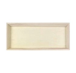 Bandeja de madera NOA color natural 39 x 15 x 4 cm - Paquete de 10 unidades