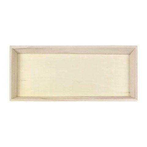 Bandeja de madera NOA color natural 39 x 15 x 4 cm - Paquete de 10 unidades