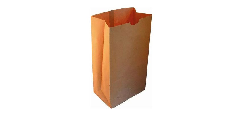 Bolsa para alimentos SOS kraft americana 13 x 8 x 25 cm marrón - Paquete de 1000 unidades