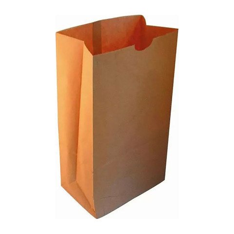 Bolsa para alimentos SOS kraft americana 13 x 8 x 25 cm marrón - Paquete de 1000 unidades