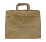 Bolsa para alimentos SOS kraft americana 32 x 20 x 25 cm cm marrón - Paquete de 250 unidades